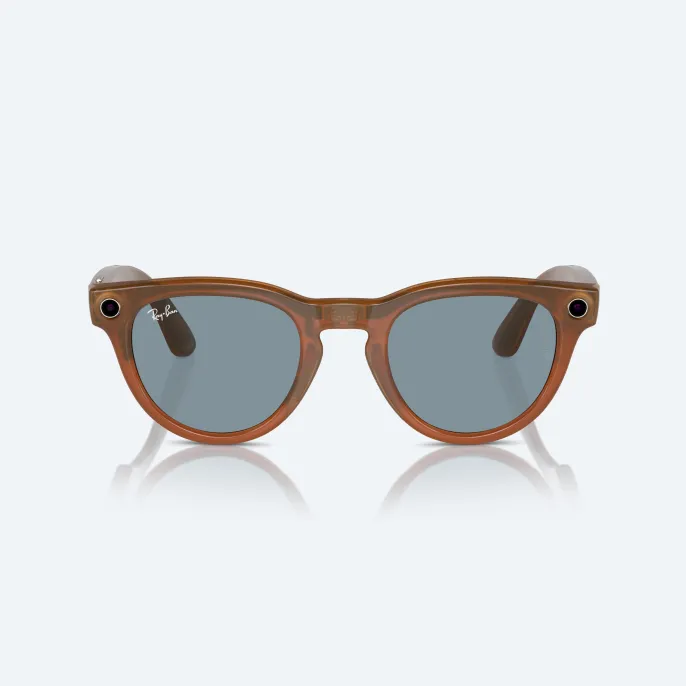 Умные очки Ray Ban Headliner (2-е поколение) Shiny Caramel Transparent/Teal Blue